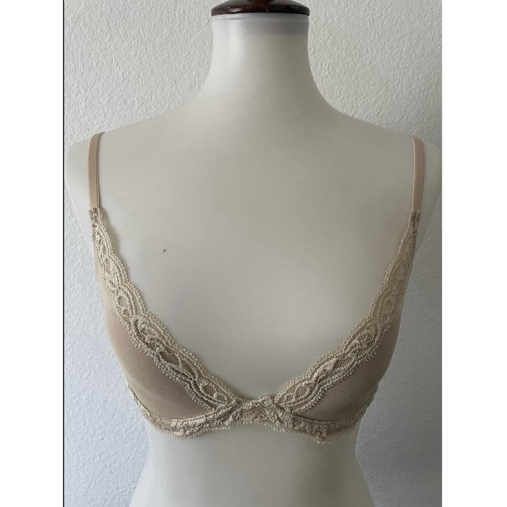 Natori Bra Feathers Contour Plunge Lingerie Intimates